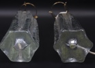 Bordslampor, ett par, glas, 1960/70-tal.