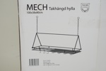 Takhängd hylla, svart, järn, Mech, New Old Home, Schou.