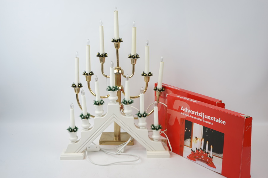 Adventsljusstakar, 4 st, bl.a Å.C.