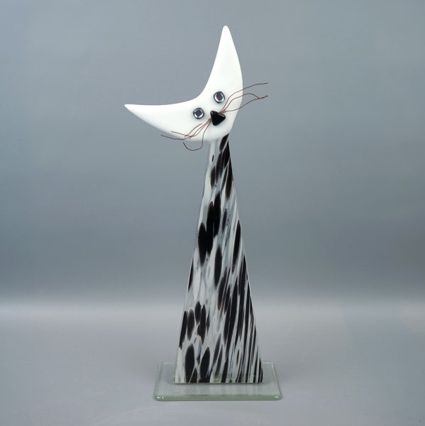 Emma P. Dahl, skulptur, glas, signerad.