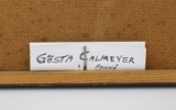 Gösta Calmeyer, olja på pannå, signerad, daterad 1959.