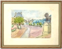 Torsten Esbjörnsson, ''Jardin du Luxemb. Paris'', signerad, daterad 1955.