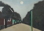 Hendrik Nyberg, ''Månen'', olja på duk, signerad, daterad 1982.