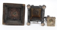 Altardervisher, 2 st, Shiva m.m, gjutmetall, Indien, 1800/1900-tal.