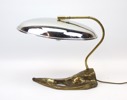 Bordslampa, metall/mässing.