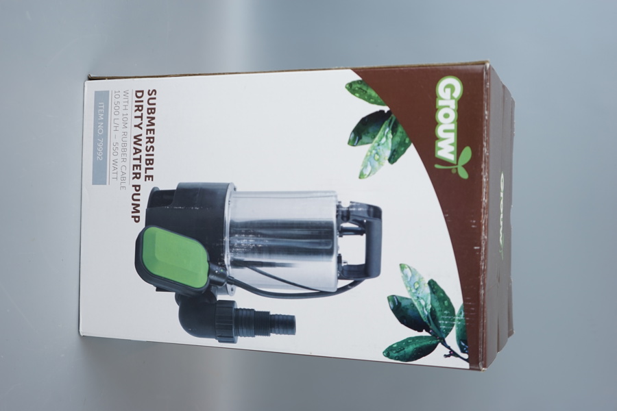 Dränkbar pump, 550 Watt, Grouw.