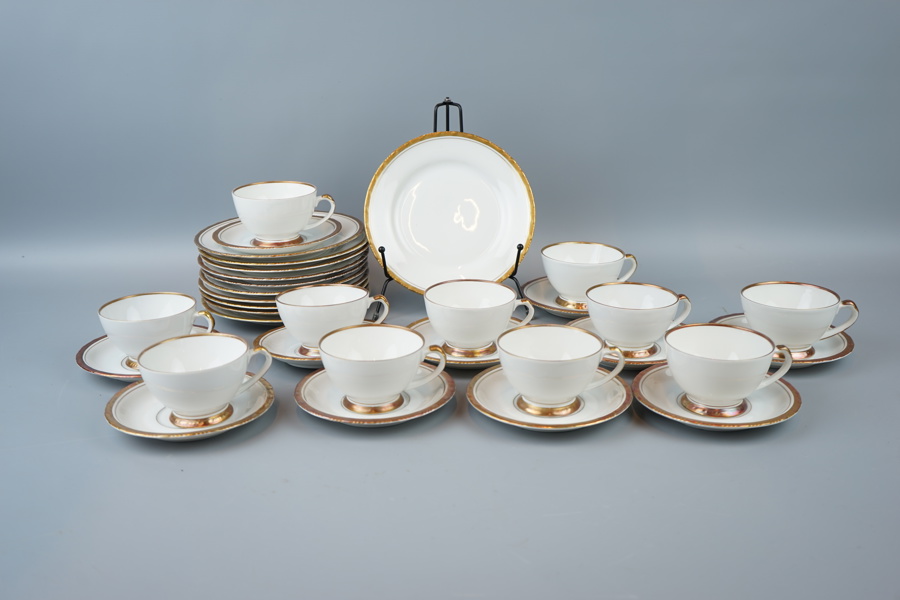 Kaffeservis, 22 delar, porslin, Schönwald, Hackefors, 1900-tal.