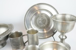 Tennföremål, ett parti, bl.a Skurdal Pewter.