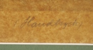 Maja Fjæstad, ''Ängsblommor'', handtryck, signerad.