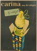 Reklamaffisch, ''Carina eau de colonge''.
