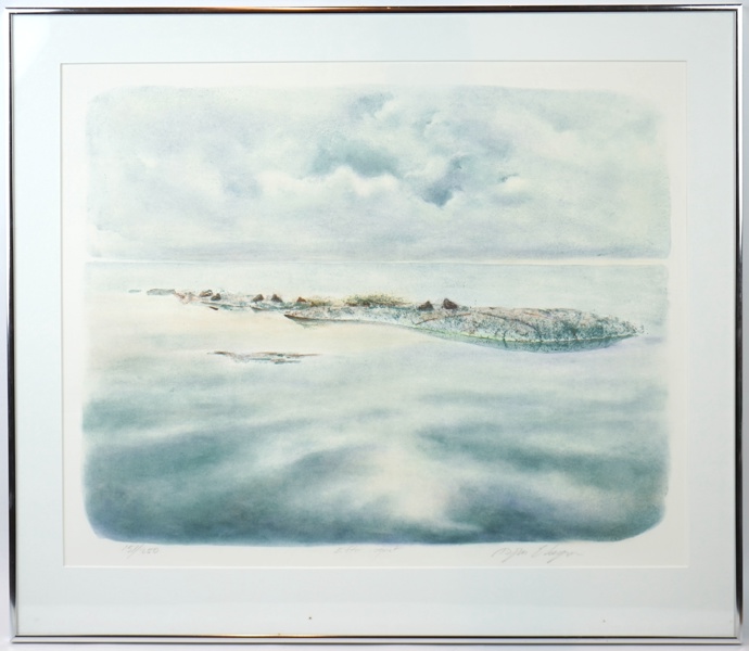Björn Ekgren, ''Efter regnet'', litografi nr 151/250, signerad.