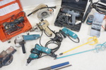 Elverktyg, skruvstäd m.m, ett parti, bl.a Black & Decker.