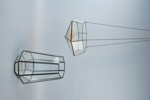 Ljuslyktor, 2 st, blyinfattat glas, Smith´s  Konsthantverk.