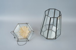 Ljuslyktor, 2 st, blyinfattat glas, Smith´s  Konsthantverk.