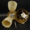 Saariston Valaisin, taklampa, glas/mässing, 1900-talets mitt.
