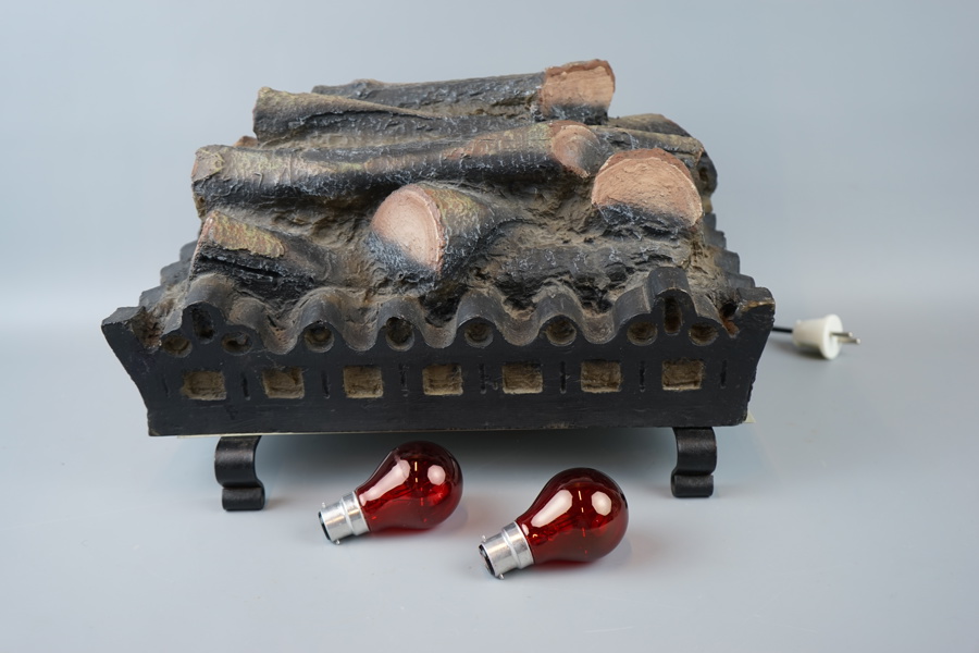 Elektrisk brasa, plast, Berry Magicoal, Rygby, England.