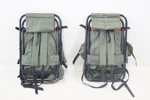 Sittryggsäckar, 2 st, nylon/metall.