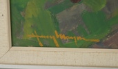 Henry Mayne, olja på pannå, signerad.