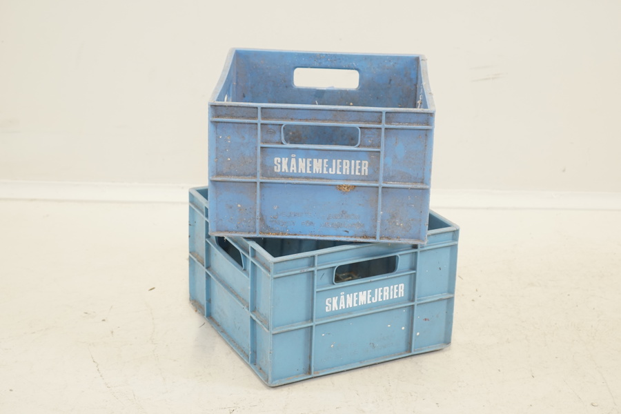 Plastbackar, 2 st, Skånemejerier.