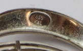 Broscher, 9 st, silver.