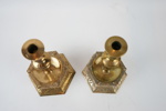 Ljusstakar, 2 st, malm, barockstil, bl.a Ystad Metall.