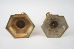 Ljusstakar, 2 st, malm, barockstil, bl.a Ystad Metall.