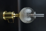 Fotogenlampa, mässing/glas, E.S.Sørensen, Scantime, Danmark.