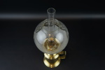 Fotogenlampa, mässing/glas, E.S.Sørensen, Scantime, Danmark.