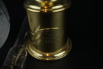 Fotogenlampa, mässing/glas, E.S.Sørensen, Scantime, Danmark.