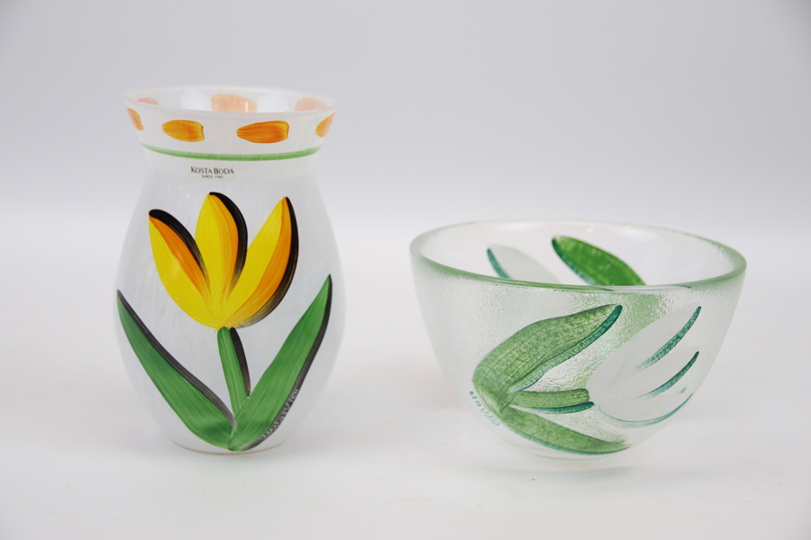 Ulrica Hydman Vallien, vas och skål, glas.