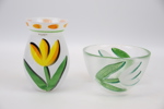 Ulrica Hydman Vallien, vas och skål, glas.