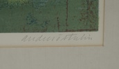 Anders Österlin, litografier, 2 st, numrerade och signerade.