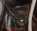 Vägglampa, metall, ''Kalle Anka'', OLUK, Danmark 1950/60-tal.