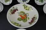 Fruktservis, 7 delar, porslin, "Pomona", Portmeirion, England.