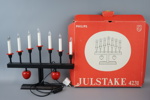 Adventsljusstake och julstjärna, metall/trä, bl.a Markslöjd. 