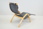 Kim Samsion, vilfåtölj, bok/flätad möbelresår, "Axstad", Ikea, 1990-tal.
