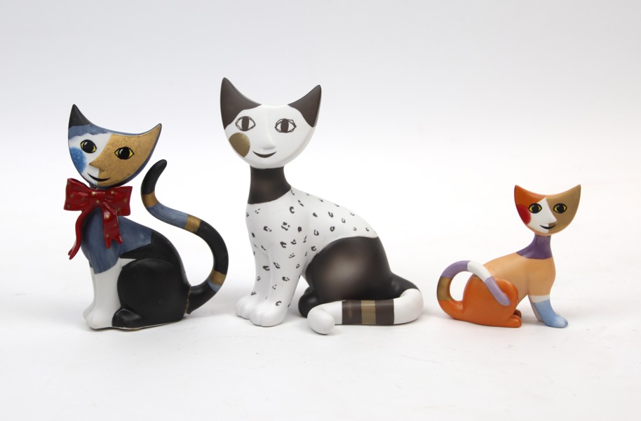 Rosina Wachtmeister, figuriner, 3 st, porslin, Goebel.