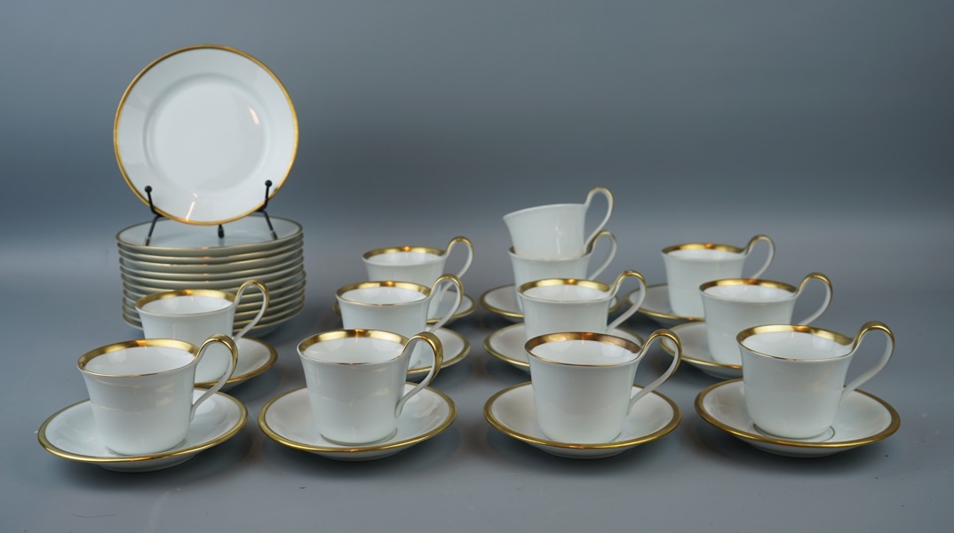 Sigvard Bernadotte, kaffeservis, 23 delar, porslin, "Golden sun", Bing & Gröndahl.