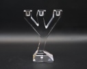 Martti Rytkönen, kandelaber, glas, ''Construct'', Orrefors.