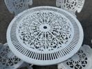 Trädgårdsgrupp, 5 delar, aluminium.