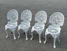Trädgårdsgrupp, 5 delar, aluminium.