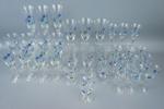 Glasservis, 11+10+12 st, "Blåklocka", Christineholm, Fyrklövern.
