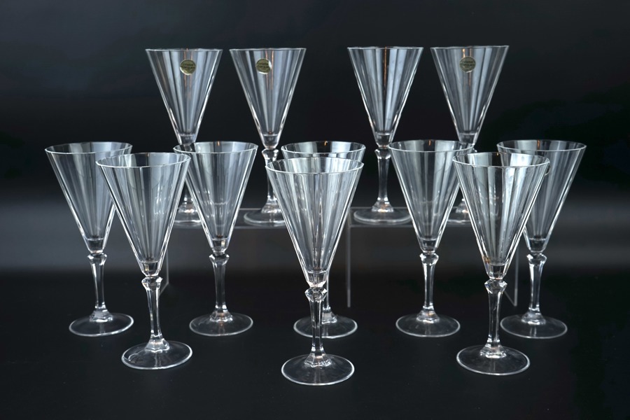 Champagneglas, 12 st, glas, Frankrike.