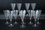Champagneglas, 12 st, glas, Frankrike.
