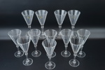 Champagneglas, 12 st, glas, Frankrike.