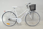Damcykel, 28 tum, 3 växlar, "White Label", Crescent.