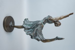 Skulptur, patinerad brons,  ballerina, Fyrklövern.