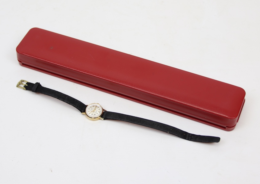 Armbandsur, dam, Exacta, manuell, 17 rubis, Incabloc.