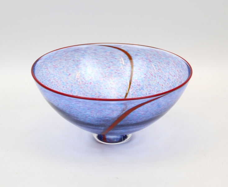 Bertil Vallien, skål, glas, ''Meridian'', Kosta Boda, signerad.