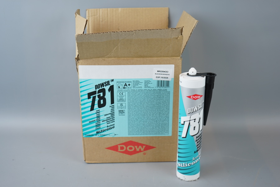 Acetat silikon, 12 tuber, Dowsil 781, DOW.